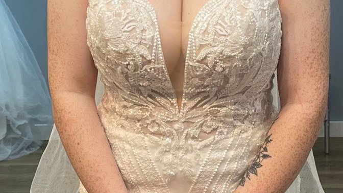 What do you think of my wedding dress?