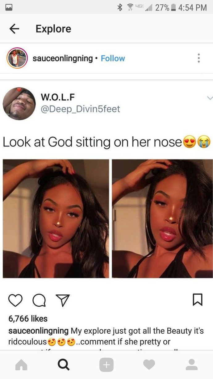 Does this girl have the perfect nose?