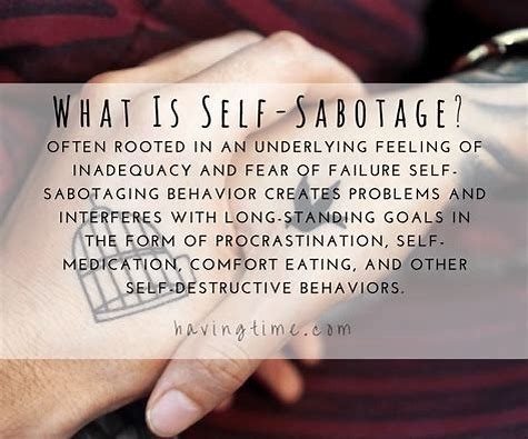 Are you aware of the ways that you self-sabotage?