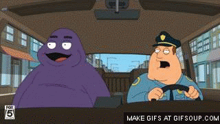 Can you greet with grimace?