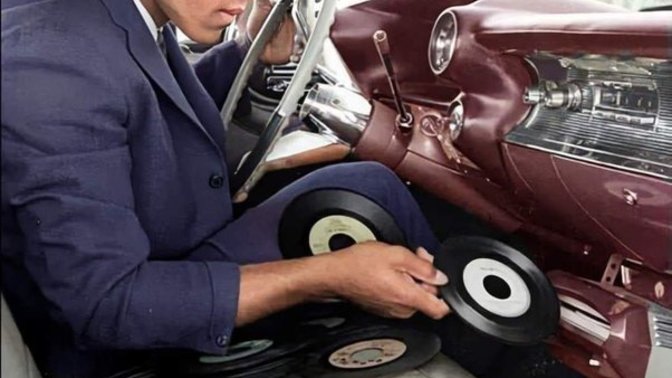 Who remembers when cars has built-in record players?