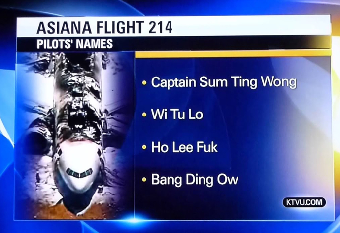 What's the funniest name you ever come across?