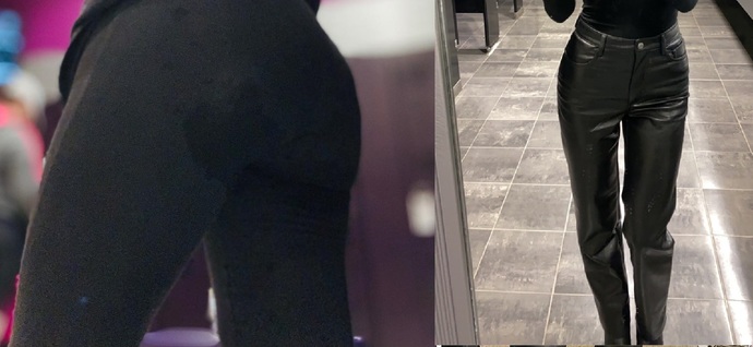 Is it normal to have butt sweat at the end of the day if you wear leather pants?