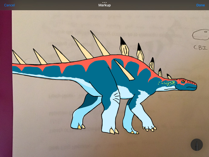 Kentrosaurus with color?