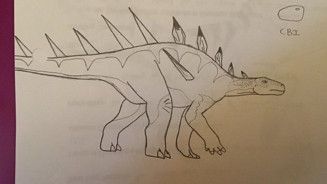Kentrosaurus with color?