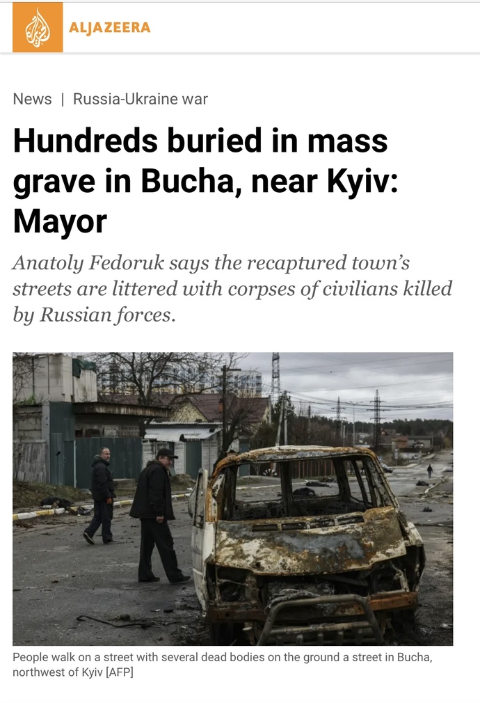 Russians are executing civilians? Or is this propaganda?