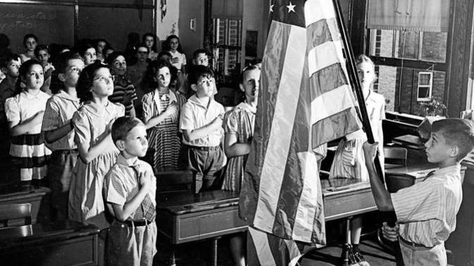 Who is old enough to remember saying the pledge everyday in school?