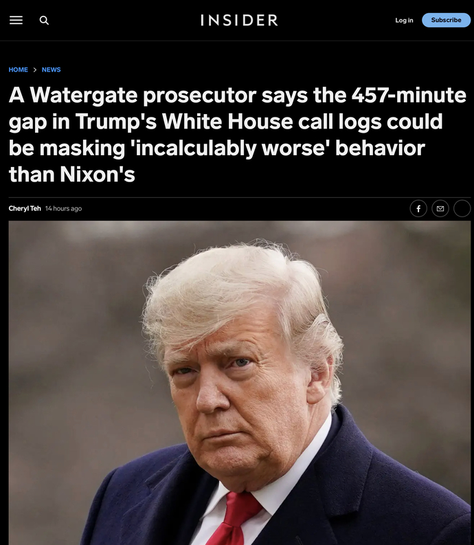 If Biden had tampered with call logs you Trumpers wouldn’t stop talking about it, right?