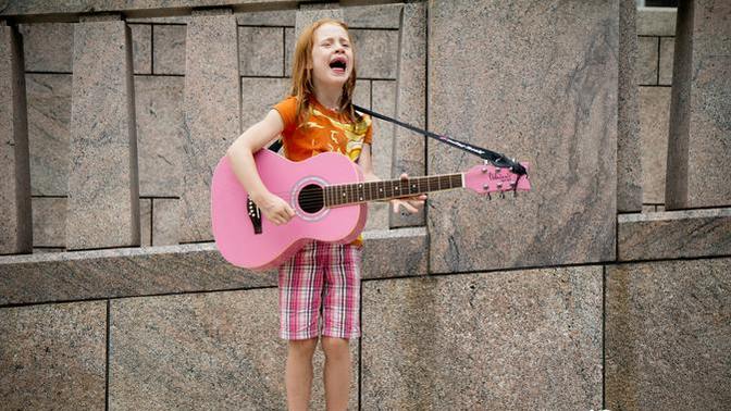 What song is she singing?