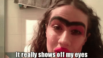 Girls, what's with the massive eyebrows? Ok, so a bit of a funny one today, why do you fill in your eyebrows to make them look HUGE?