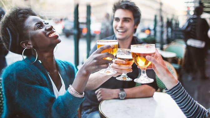 What alcoholic beverage gives you extroverted superpowers?