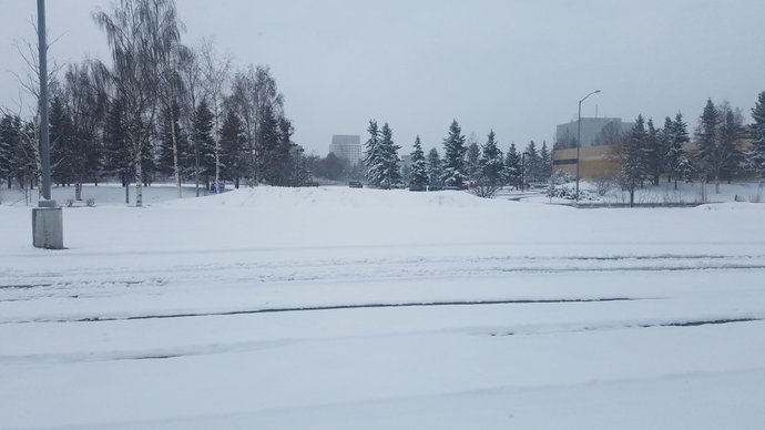 Outside my truck window right now