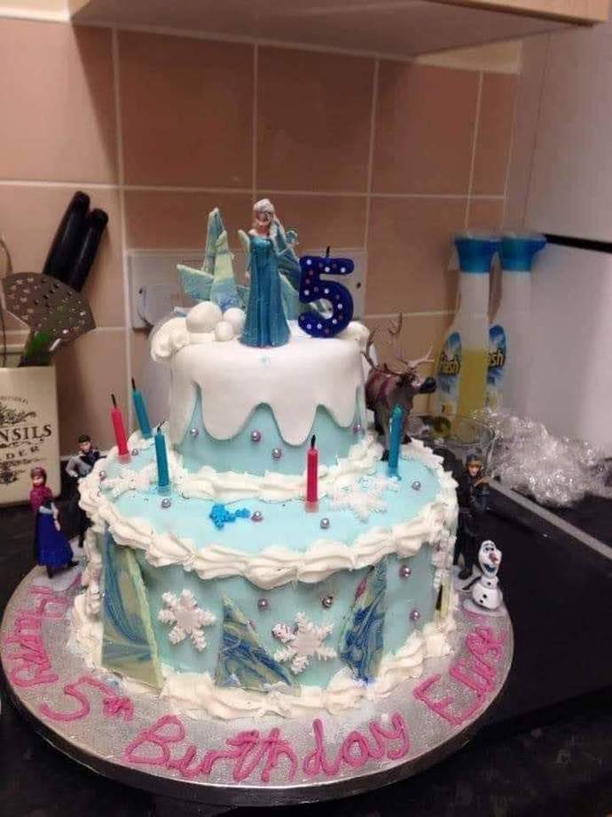 I made this for a friend of mine for his 5 year old daughter who loves the movie Frozen what do you think?