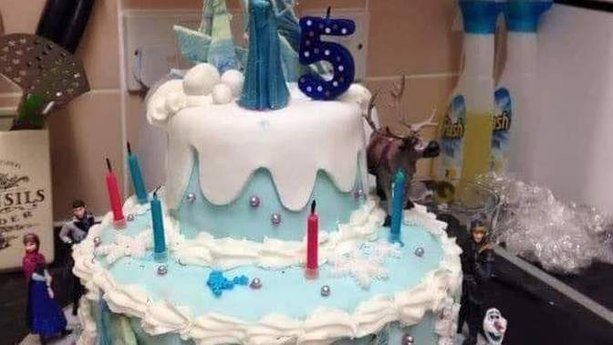 I made this for a friend of mine for his 5 year old daughter who loves the movie Frozen what do you think?
