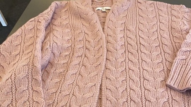 A person told me they think this cardigan looks like a granny cardigan. Do you agree?