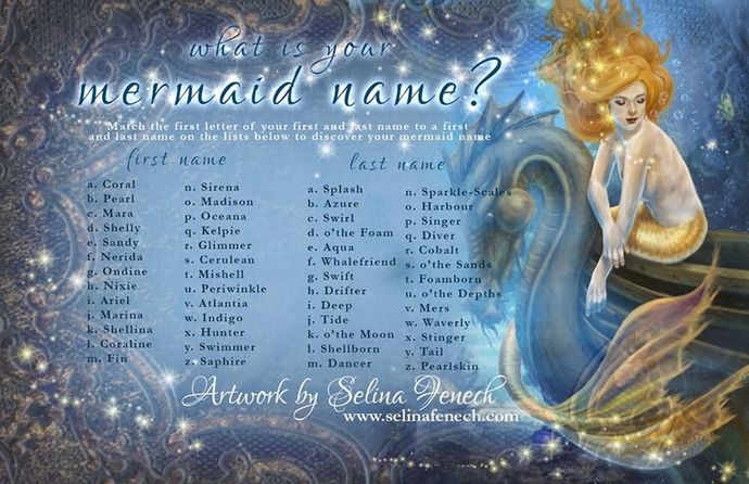 Girls, whats your mermaid name?