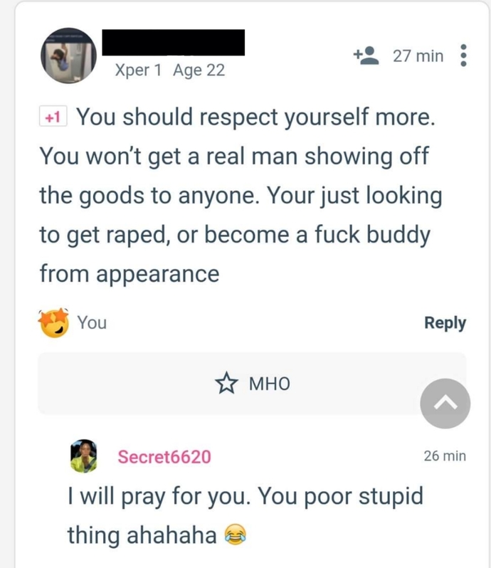 Why Do Users On This Site Come To My Posts Just To Say Im Asking To Be Ass@ulted Because Of The Way I Dress?
