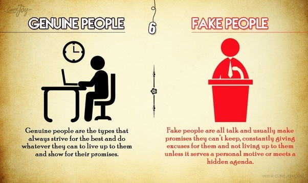 How well can you tell if someone is fake or not?