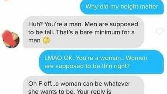 I was not aware that men aren't allowed to have a preference in women, while women are, what do you think?