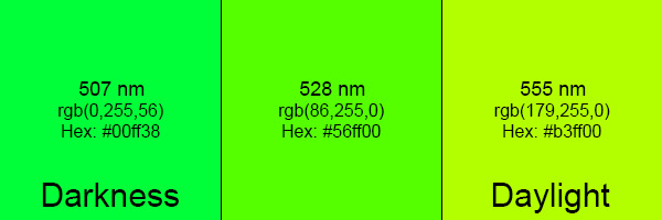 What color do you think the human eye recognizes the first?