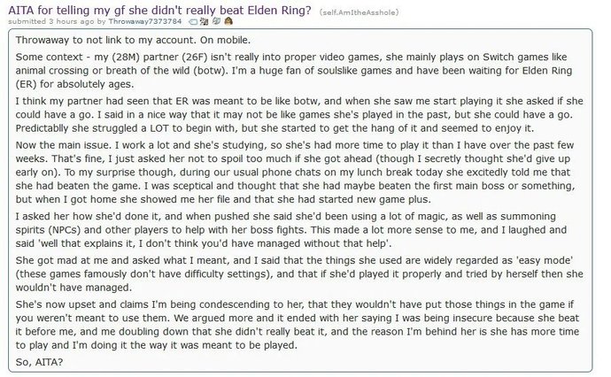 Does this guy deserve to be single?