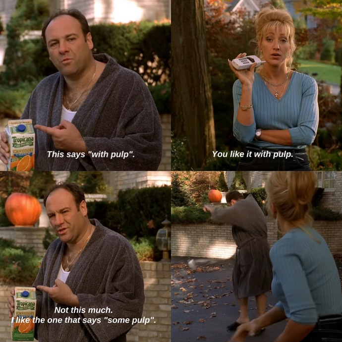 How much pulp do you like in your orange juice?