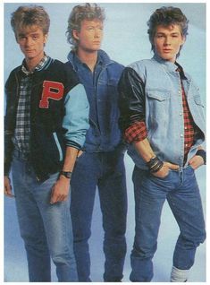 Guys, if you lived in the 80's, did you dress like the men in the pics below?
