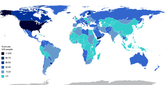 Is the USA one of the most dangerous countries in the world to visit?