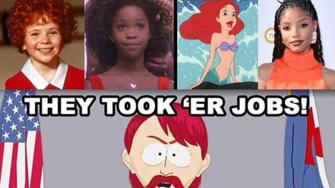 Why are Redhead minorities not being represented in roles any longer and are being replaced by Hollywood?