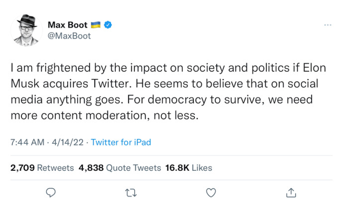 For democracy to survive, we need more censorship. Agree or disagree?