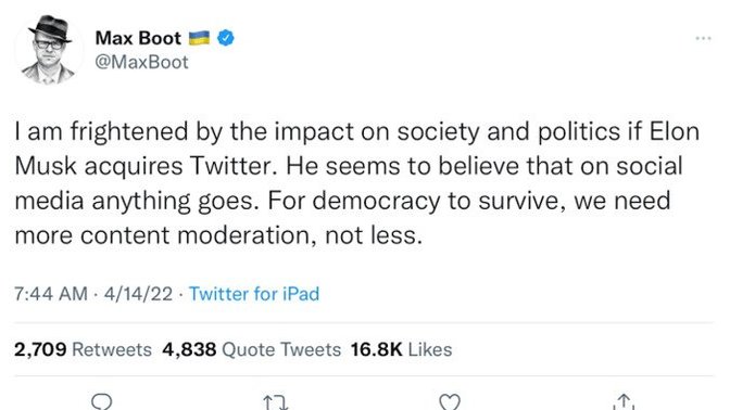 For democracy to survive, we need more censorship. Agree or disagree?
