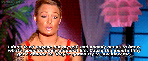 I dont want them knowing about me