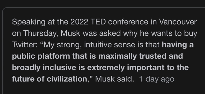 The left worried about Elon Musk buying Twitter? Why? Your thoughts on all of this?