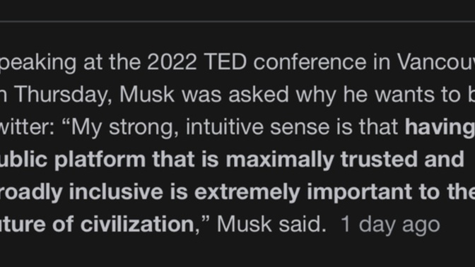 The left worried about Elon Musk buying Twitter? Why? Your thoughts on all of this?