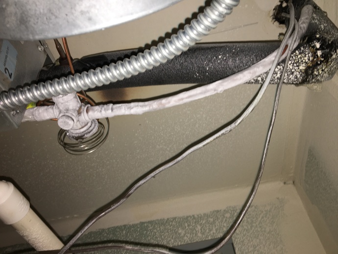 This is frozen and a burnt ceiling