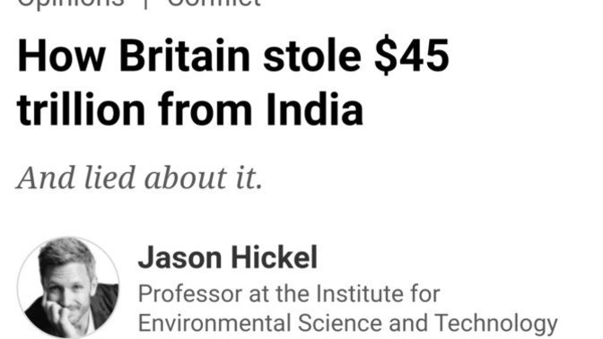 Should the UK return the $45 trillion they stole from India?