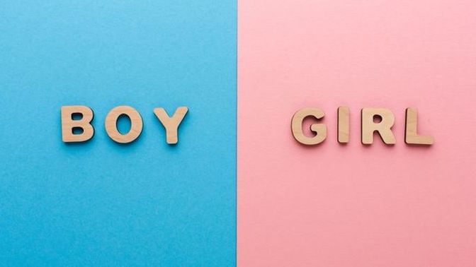 Why is blue associated with boys?