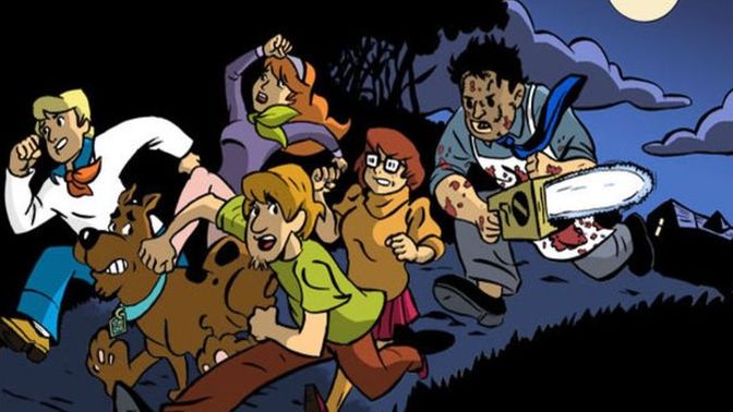 If Scooby Doo were to get a darker-toned adult-oriented crossover film with masked slasher horror movie characters, would you watch it?