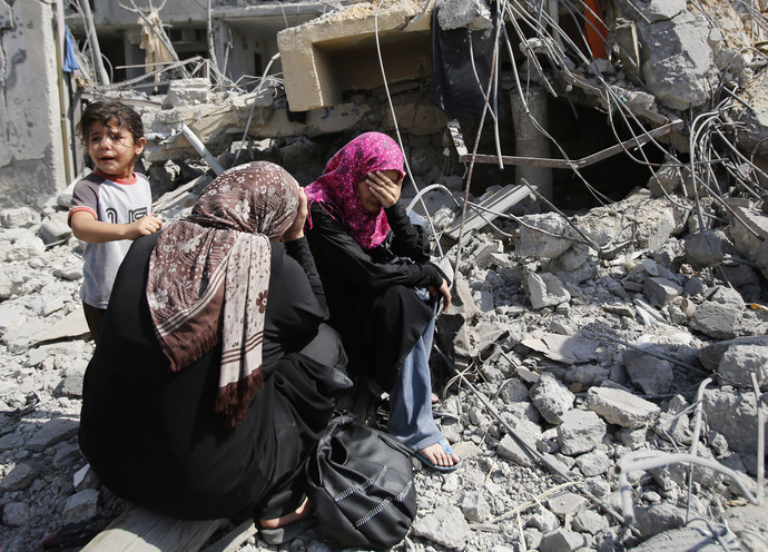 The UN says that most of the Palestinians killed, 1,444, were civilians, including 475 children and 246 women.