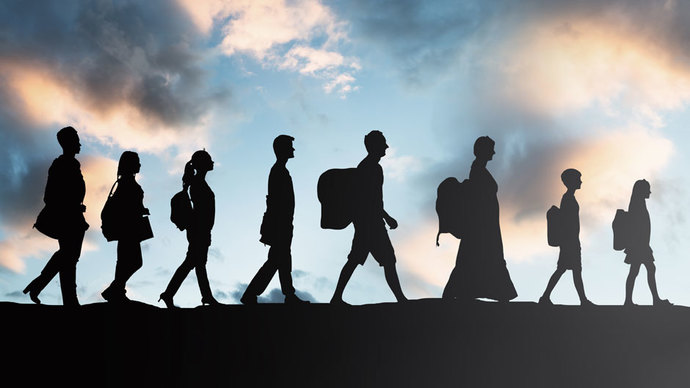 This is actually an ancient photo of your ancestors entering America.