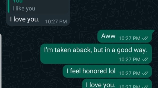 Boyfriend texted me saying "I love you." He rarely says it first. Why is he confused about me being surprised? How can I respond?