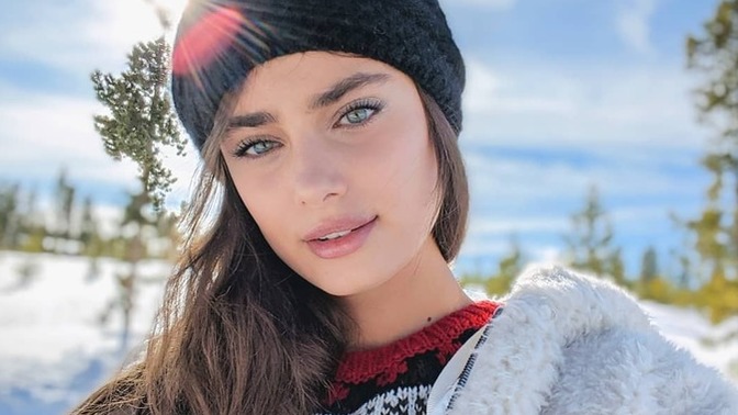 What flaws are noticed in Taylor Hill's face? What other celebrity facial features do you think would work better on her face instead?