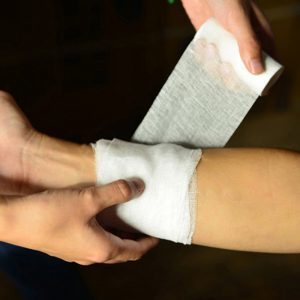 Why is a girl constantly patching me up?