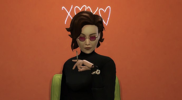 Do you like my gay, androgynous sim I made?
