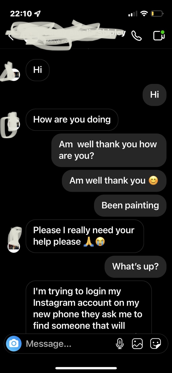 A new scam on Instagram?