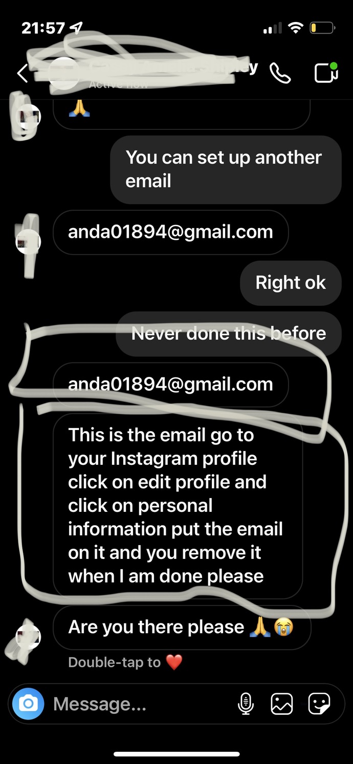 A new scam on Instagram?