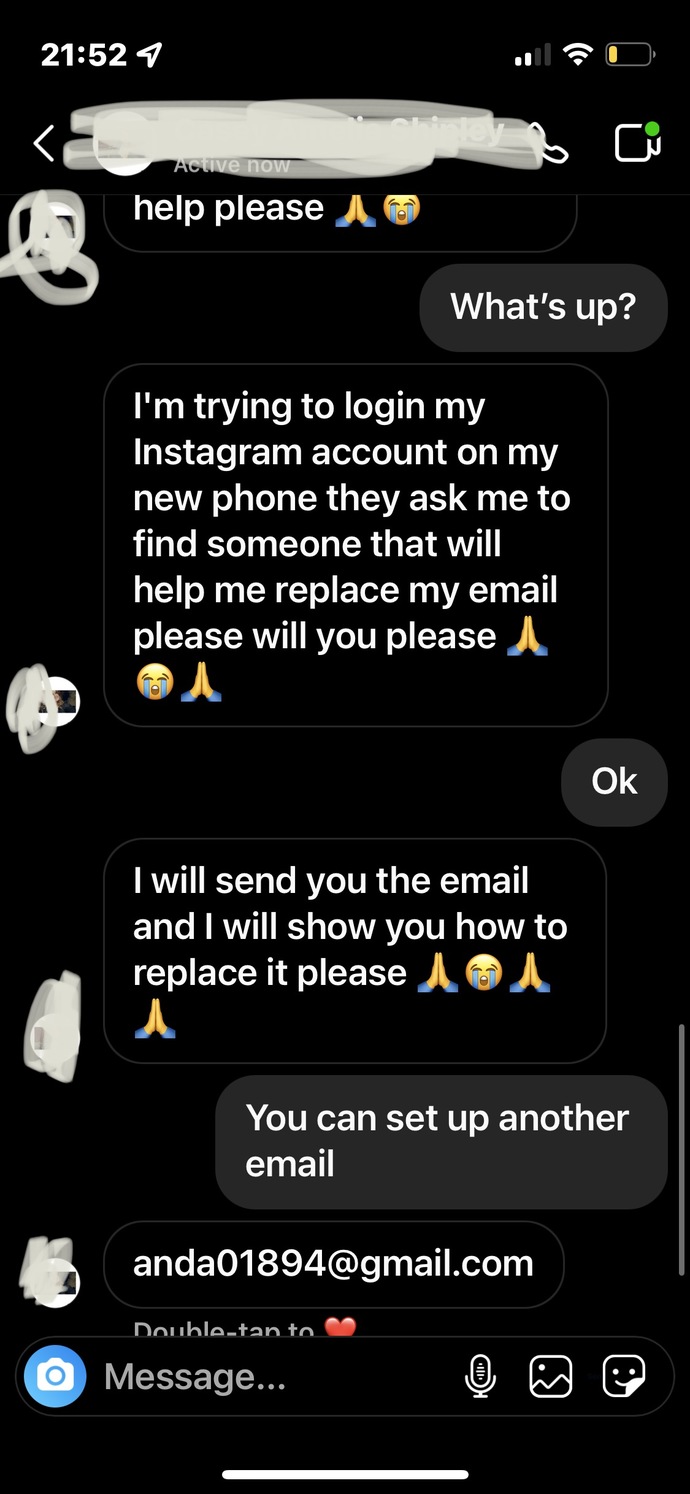 A new scam on Instagram?