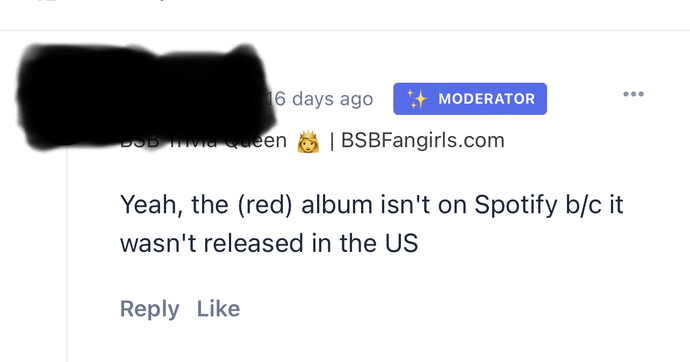 Is this person on an internet fan club giving me a hard time?