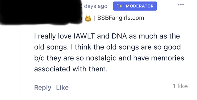 Is this person on an internet fan club giving me a hard time?