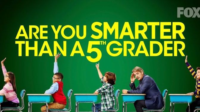 SO he is trying to say that he is smart - but smarter than a 5th grader?